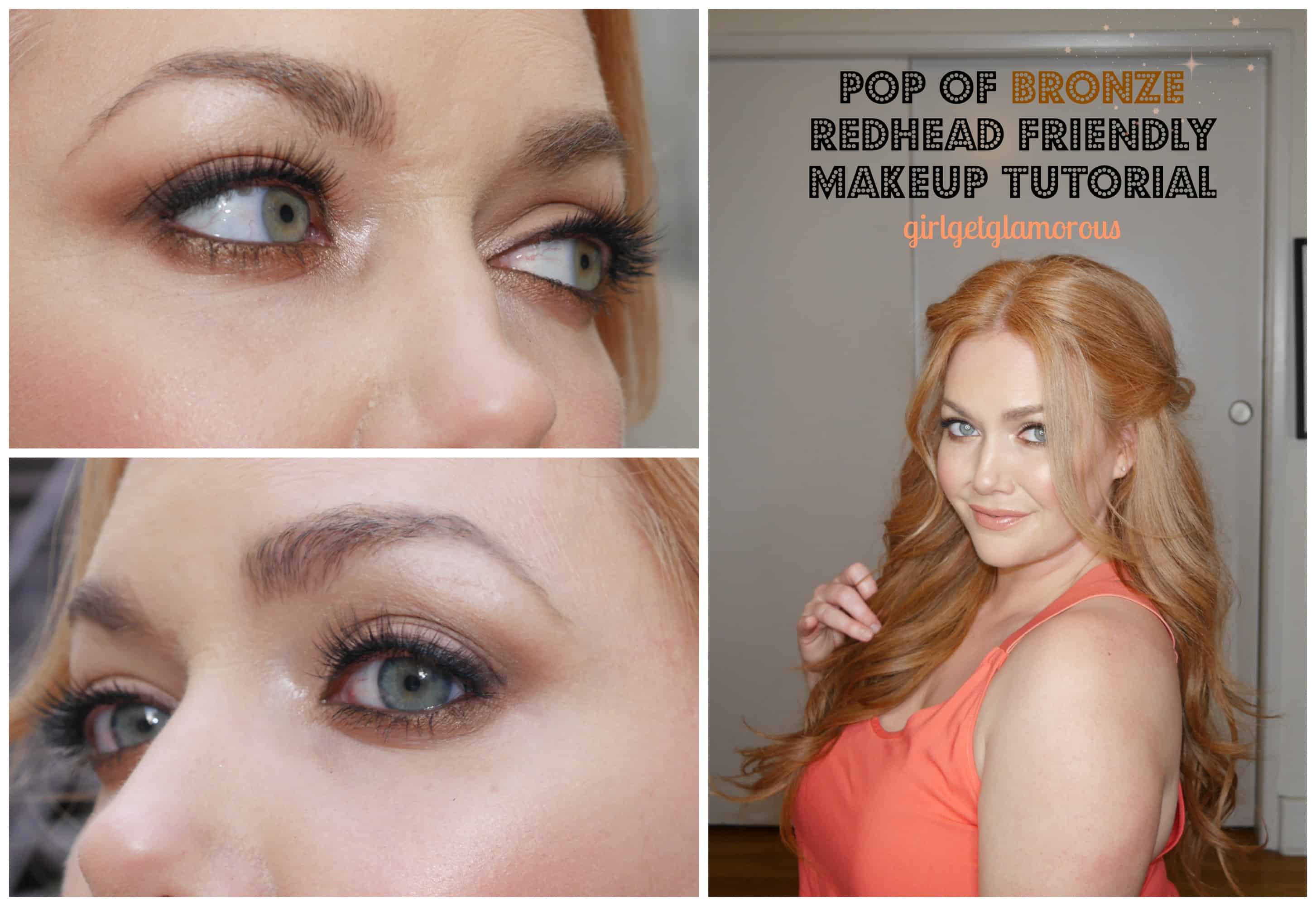 bronze eye shadow tutorial for redheds
