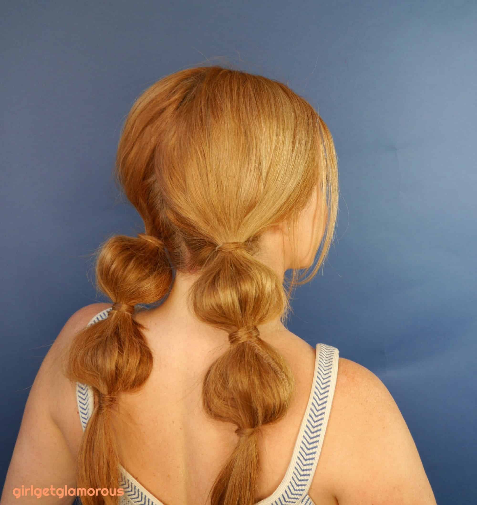 bubble braid pigtail hair tutorial easy quick best top strawberry blonde redhead blog blogger beauty makeup