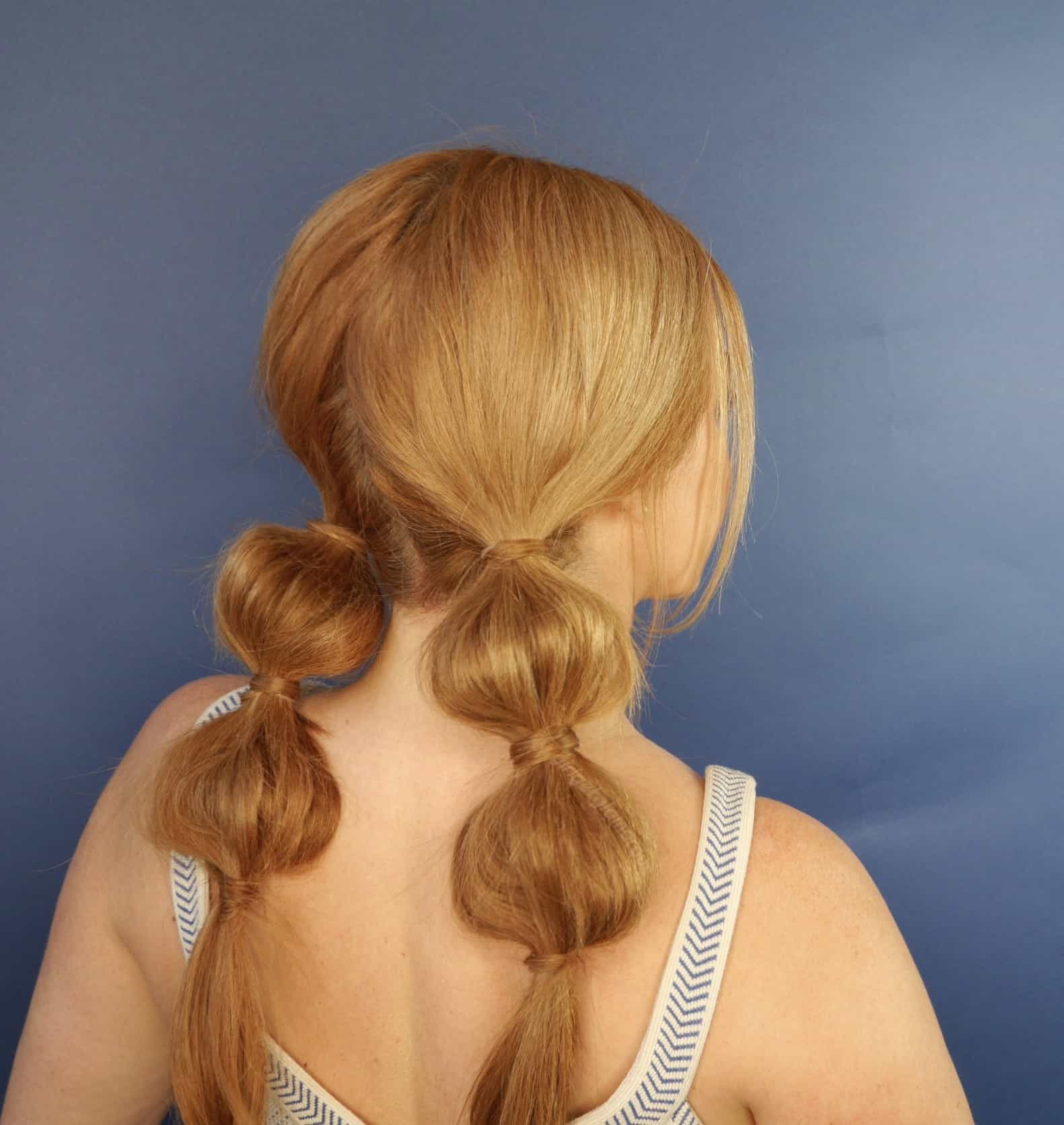 bubble braid pigtail hair tutorial easy quick best top strawberry blonde redhead blog blogger beauty makeup